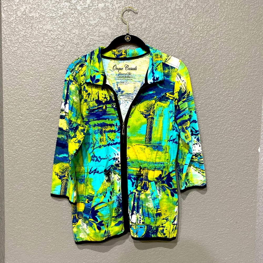 Onque Casuals women’s jacket zip front size Small - Picture 4 of 10